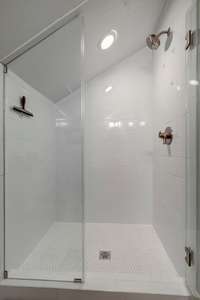 New glass door for shower