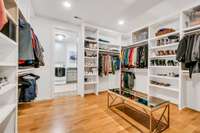 This Walk-thru Closet connects the Primary Suite to the Large Laundry Room.