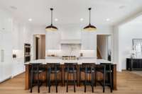 View of kitchen from Family Room