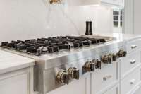 6-burner gas cooktop