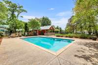 Saltwater heated pool