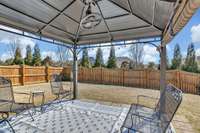 Lovely fenced in backyard with a patio!