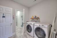 Laundry room - washer and dryer to convey