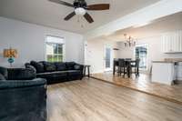 Open Concept - Family Room / Kitchen and Eating