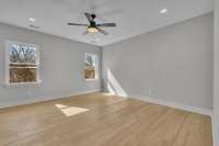 2nd upstairs bedroom. This one is a suite, tub / shower combo, large walk-in closet.