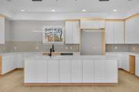 Very large kitchen. Cabinet color and cabinet pull style can be selected by buyer!