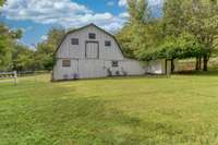 The barn, built in the 1920s, would also work well for a shop for a car enthusiast, woodworker, or other home hobbyist.