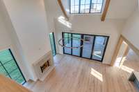 Breathtaking View of Great Room from upper level landing