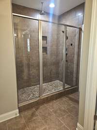 7 ft walk-in shower!