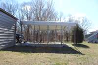 Single carport awning