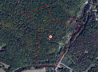 45 Acres total with main house and 925 sqft guest house.   Property lines are for illustration purpose only. Please see official records for actual property lines.