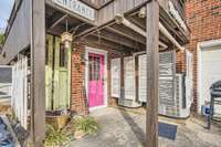 This is the separate entrance to the basement apartment.  Also has direct access to the 2-car climate-controlled (heating & cooling) garage