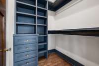 Additional separate custom closet in primary bedroom