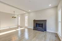 Wood burning fireplace, Classically simple, it is a great transitional element for nearly any style of house...