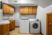 Utility room with additional storage