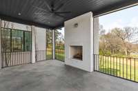 Primary screen porch w/ fire place