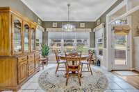 Breakfast Nook Overlooking The Deck/Backyard