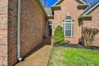 front entry with storm door