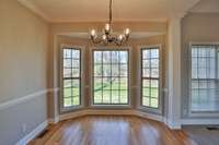 dining room - backyard view