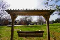 Check out that view! Imagine rocking in this swing with a hot coffee or some cold sweet tea and just take in the beautiful yard and home that is yours!