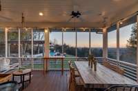 Screened porch is a wrap around with lots of room!