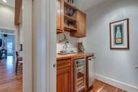 Pantry room. Wine cooler. Ice machine.