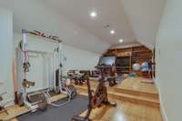 Exercise room.  Could be converted to a theatre room.