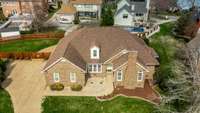 Aerial view of the home.