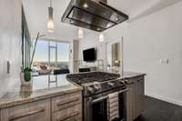 Imagine cooking your favorite meal while taking in views over downtown