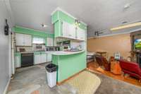 Kitchen with view of the Livingroom