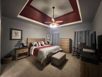 Master Bedroom on End of Home for Privacy