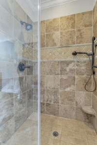 Tiled shower