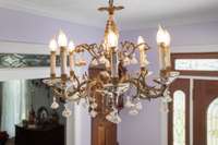 Chandelier in Foyer