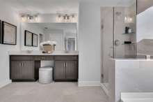 Primary Bathroom with dual vanities!