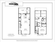 An Overhead Layout of Our Caroline Floor Plan.