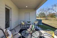 Large 10x14 Covered Back Porch. (Photo is of previous Townhome built. It is the same floor plan, but finishes may vary).