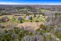 Aerial view of back of home.