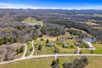 Aerial view of front of home.