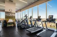 Maintain your well-being with access to two fitness centers and rev your heartbeat with a view.