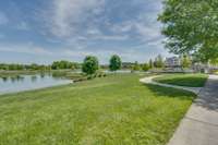 Our Beautiful neighborhood lake for fishing, paddle boarding, & more