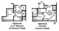 Optional owners bath options *Picture not of actual home