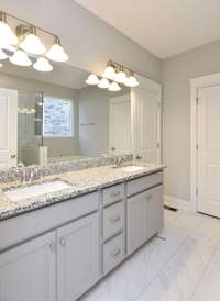 Double vanities in the Owner's Bathroom *Picture not of actual home