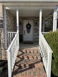 Hand rails to front entry