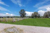 WELCOMING White Farm Style Fence!