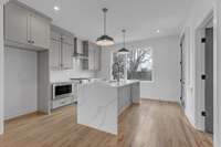 Gorgeous kitchen with custom finishes.