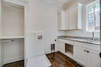 Adjacent to the Kitchen is a spacious laundry room - there is a laundry room on all 3 floors