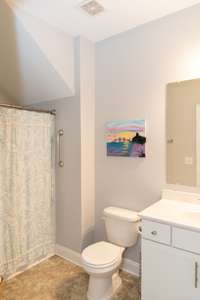 The 3rd full bathroom allows easy access for guests while entertaining.