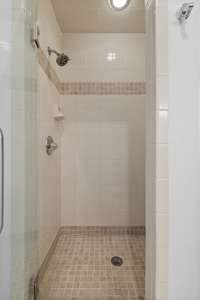 Separate Tile Shower in Primary