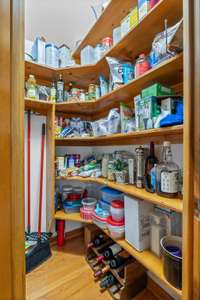 Nice walk-in pantry