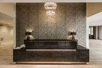 Modern & Sleek Concierge Desk; The Rokeby provides 24 Hr secure access and Conceirge services.